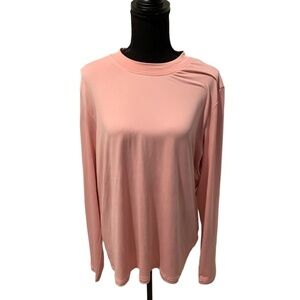 Head Long Sleeve Crew Neck T-shirt Pink XXL